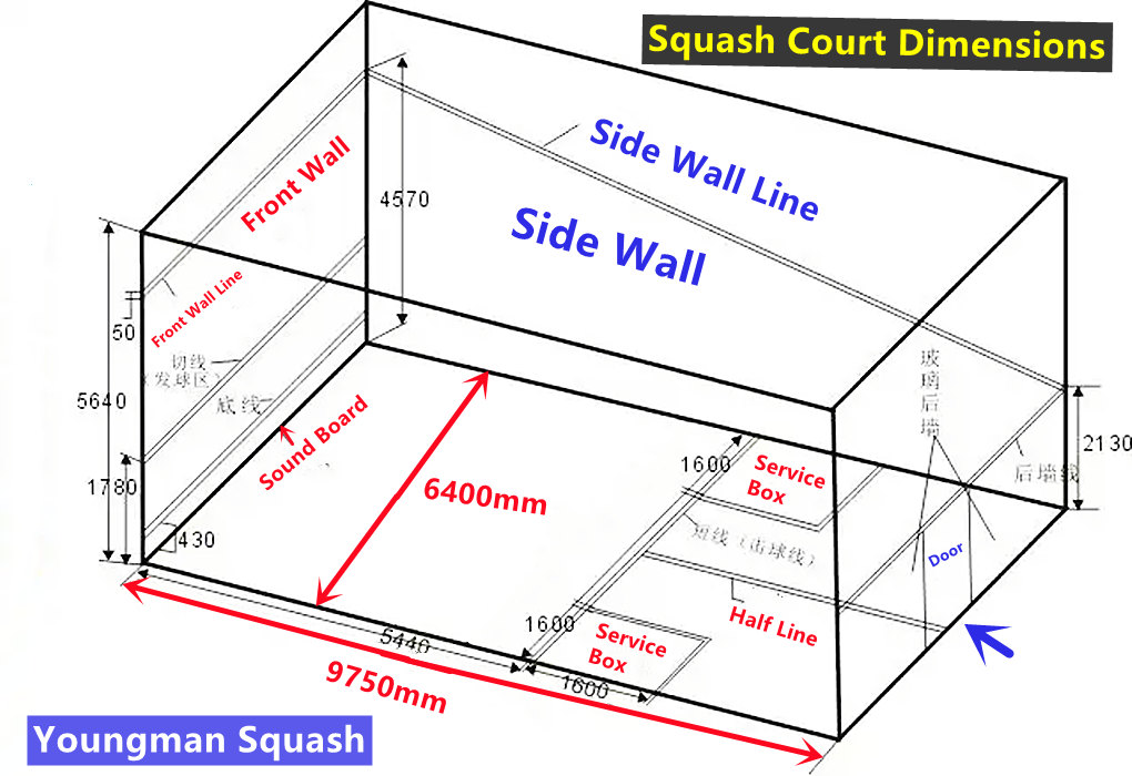 Dimensions of Squash Court 