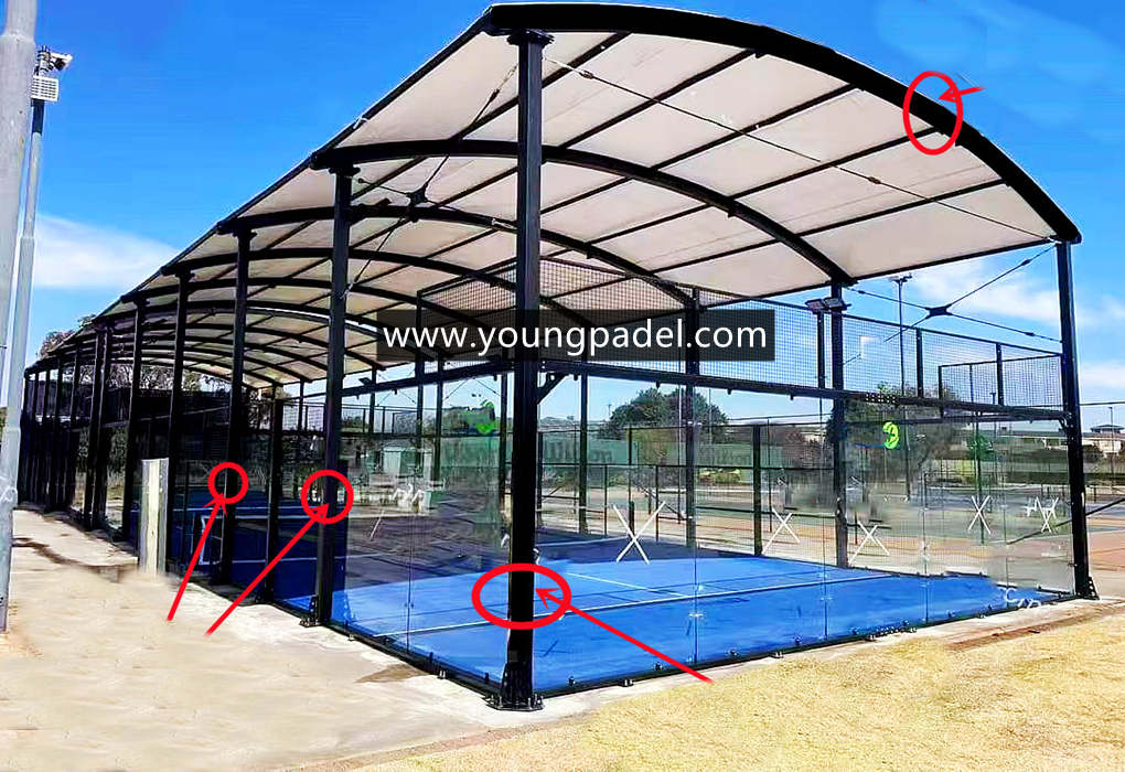 Colombia- 61 Sets Padel Courts Covers Installed